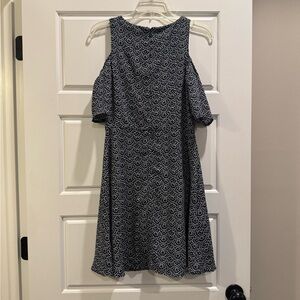 Banana Republic Black and White A-line Mini Dress